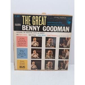 The Great Benny Goodman Vinyl LP CL 820 Columbia Records Jazz 1956 Pressing